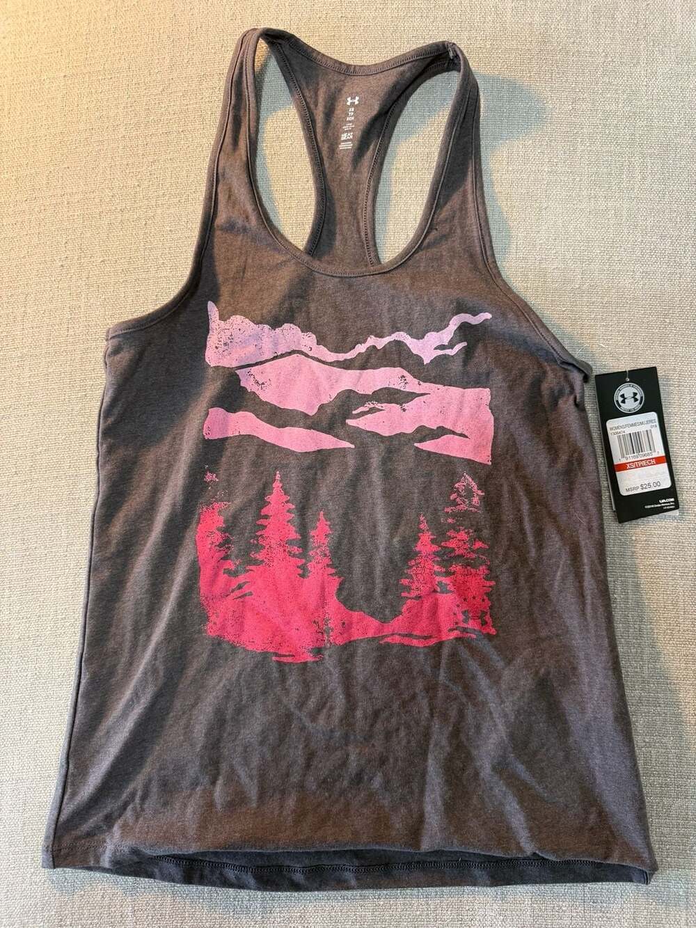 Under Armour HeatGear Women's Mountain and Forest Graphic Racerback Tank Top